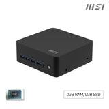 MSI Cubi AI 8M-008BEU USFF Sort 8645HS AMD SoC 5 GHz Indbyggede højttaler(e)