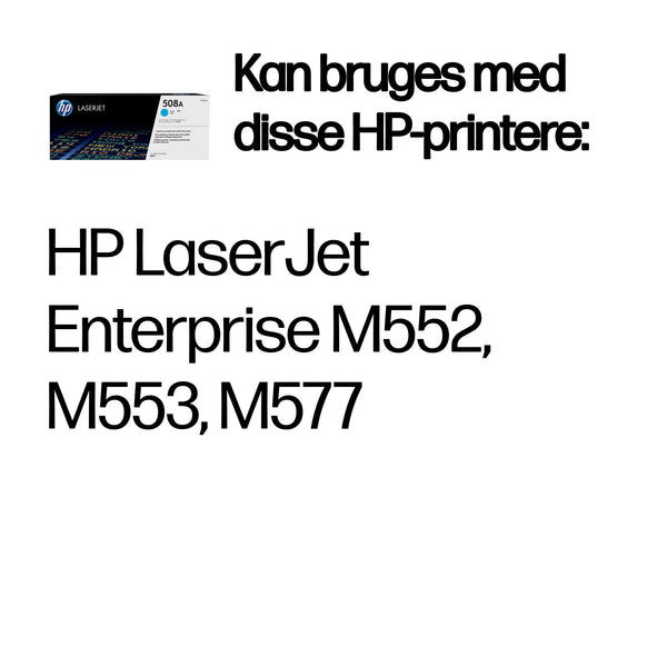 HP Original 508A LaserJet-tonerpatron, cyan