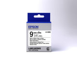 Epson LK-3WBW etiketbånd Sort på hvid
