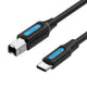 Vention CQUBH USB-kabel USB 2.0 2 m USB C USB B 0,48 Gbit/sek. Sort