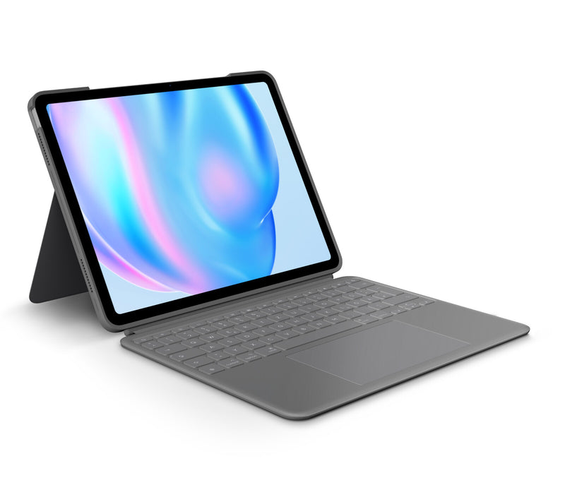 Logitech Combo Touch QWERTZ Tysk Smart Connector Grå