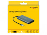 DeLOCK 87683 dockingstation Ledningsført USB 3.2 Gen 1 (3.1 Gen 1) Type-C Grå