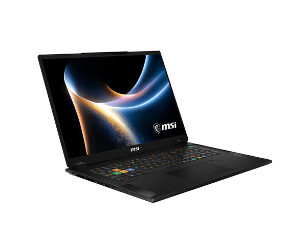 MSI Stealth 18 HX A2WI-087 Intel Core Ultra 9 290HX Plus Laptop 45,7 cm (18") WQUXGA 32 GB DDR5-SDRAM 2 TB SSD NVIDIA GeForce RTX 5080 Laptop GPU Wi-Fi 7 (802.11be) Windows 11 Home Sort Tysk