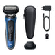 Braun Series 6 62-B1200S Folie shaver Trimmer Blå