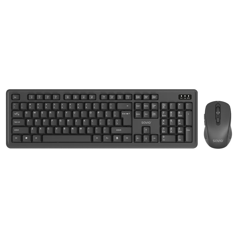 Savio KB-04 tastatur Hjemme/kontor USB QWERTY UK international Sort