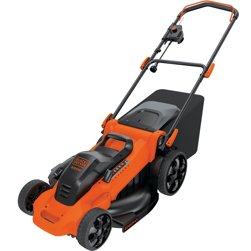 Black & Decker LM2000-QS plæneklipper Manuel plæneklipper Vekselstrøm Sort, Orange