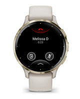 Garmin Venu 3S 3,05 cm (1.2") AMOLED 41 mm Digital 390 x 390 pixel Berøringsskærm Guld, Elfenben Wi-Fi GPS (satellit)