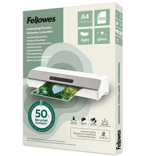 Fellowes 100142987 plastlomme 100 stk