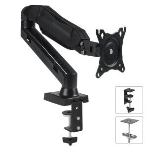 Maclean MC-860 skærmbeslag og -stativer 68,6 cm (27") Skrivebord Sort
