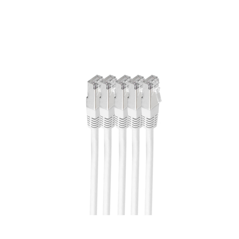 shiverpeaks BS75711-HW-SET5 netværkskabel Hvid 1 m Cat6 S/FTP (S-STP) Rund