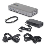 StarTech.com 196UE-USBC-DOCK dockingstation Ledningsført USB 3.2 Gen 2 (3.1 Gen 2) Type-C Grå
