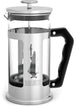 Bialetti French Press 1 L Sort, Sølv, Transparent