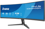 iiyama G-MASTER 45"LCD Curved Bus. UWQHD computerskærm 113 cm (44.5") 5120 x 1440 pixel Dual QHD LED Sort