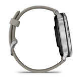 Garmin Venu 4 3,56 cm (1.4") AMOLED 45 mm Digital 454 x 454 pixel Berøringsskærm Sølv Wi-Fi GPS (satellit)