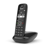 Gigaset AS690 Analog/DECT-telefon Nummervisning Sort