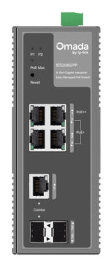 TP-Link IES206GPP netværksswitch Administreret Gigabit Ethernet (10/100/1000) Strøm over Ethernet (PoE) Sort
