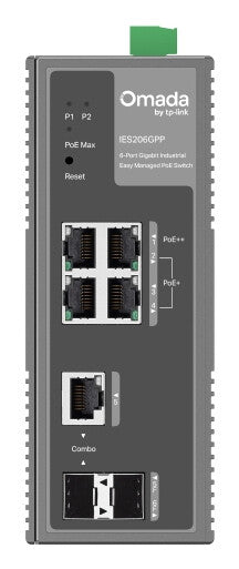 TP-Link IES206GPP netværksswitch Administreret Gigabit Ethernet (10/100/1000) Strøm over Ethernet (PoE) Sort