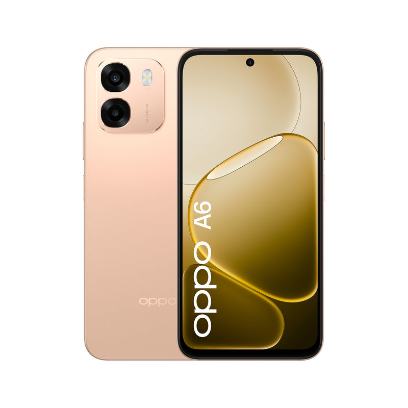 OPPO A6 17,1 cm (6.75") Dual SIM Android 15 4G USB Type-C 6 GB 256 GB 6550 mAh Guld