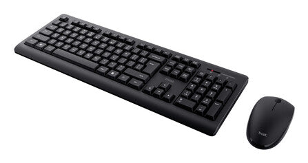 Trust Primo tastatur Mus inkluderet Hjemme/kontor RF trådløst QWERTY Nordisk Sort
