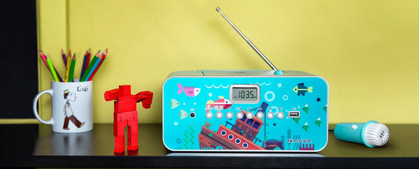 Muse M-29KB bærbar stereosystem Digital 1 W FM, MW, PLL Flerfarvet MP3-afspilning
