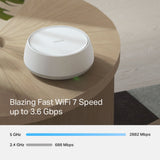 TP-Link DECO BE25(2-PACK) mesh Wi-Fi-system Dual-band (2,4 GHz / 5 GHz) Wi-Fi 7 (802.11be) Hvid Intern