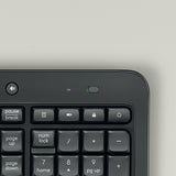 Logitech 920-008678 tastatur Mus inkluderet Universel RF trådløst AZERTY Belgisk Sort