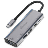 MediaRange MRCS511 interface hub USB Type-C 480 Mbit/s Sølv
