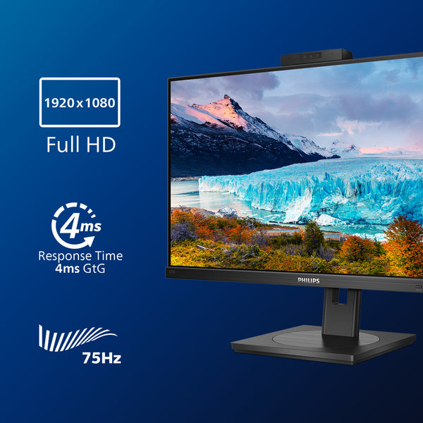 Philips S Line 272S1MH/00 computerskærm 68,6 cm (27") 1920 x 1080 pixel Fuld HD LED Sort