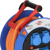 Brennenstuhl 1182690200 stikdåse 25 m 4 AC stikkontakt(er) Udendørs Sort, Blå, Orange