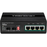 Trendnet TI-PG62B netværksswitch Ikke administreret L2 Gigabit Ethernet (10/100/1000) Strøm over Ethernet (PoE) Sort