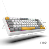 Inca IKG-457 tastatur Spil USB QWERTY Tysk Hvid