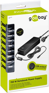 Goobay 55004 strømadapter og vekselret Indendørs 134,5 W Sort