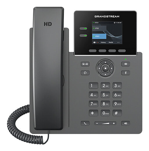Grandstream Networks GRP2610P IP-telefon Sort 2 Linier TFT