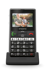 Emporia emporiaPURE-LTE 5,87 cm (2.31") 107 g Sort Senior telefon