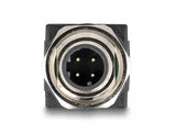 DeLOCK 60061 kabel kønsskifter M12 RJ-45 Sort