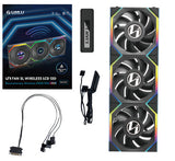 Lian Li UNI FAN SL Wireless LCD 120 Computerkabinet Ventilator 12 cm Sort 3 stk