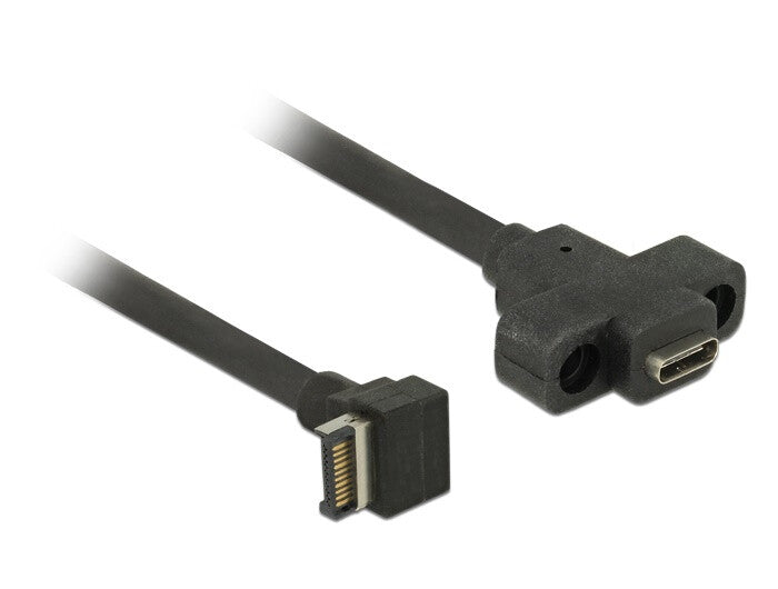DeLOCK 85326 USB-kabel USB 3.2 Gen 2 (3.1 Gen 2) 0,45 m USB A USB C 10 Gbit/sek. Sort
