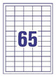 Avery 6121 print etiket Hvid