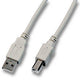 EFB Elektronik 1.8m, USB A - USB B, M/M USB-kabel USB 2.0 1,8 m Grå