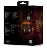 Deltaco Gaming DH230 Semi-transparent Gaming Headset, RGB powered Headband