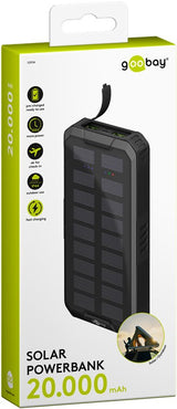 Goobay 53934 powerbank Lithium polymer (LiPo) 20000 mAh Sort