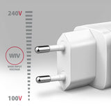 Axagon ACU-PQ20W oplader til mobil enhed Universel Hvid Vekselstrøm Hurtig opladning Indendørs