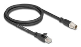 DeLOCK 80577 netværkskabel Sort 1 m Cat5e S/FTP (S-STP)