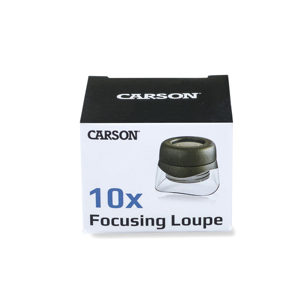 Carson VERSALOUPE forstørrelsesglas 10x Sort, Rustfrit stål
