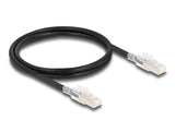 DeLOCK 80255 netværkskabel Sort 1 m Cat6a S/FTP (S-STP)