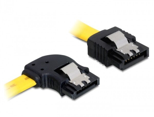 DeLOCK 0.5m SATA M/M SATA-kabel 0,5 m Gul