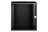 Digitus DN-49207 stativ 12U Vægmonteret stativ Sort