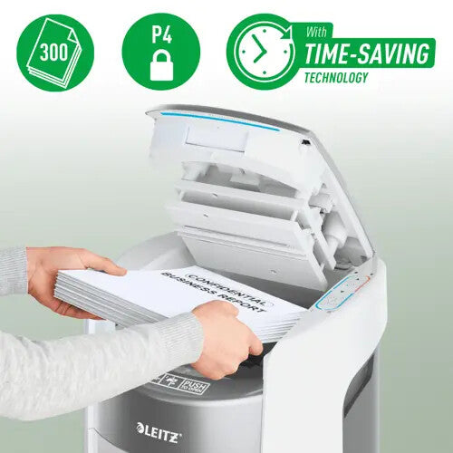 Leitz IQ OptiMax Autofeed Office 300 makulator krydsmakulering P4