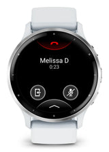 Garmin Venu 3 3,56 cm (1.4") AMOLED 45 mm Digital 454 x 454 pixel Berøringsskærm Sølv, Hvid Wi-Fi GPS (satellit)