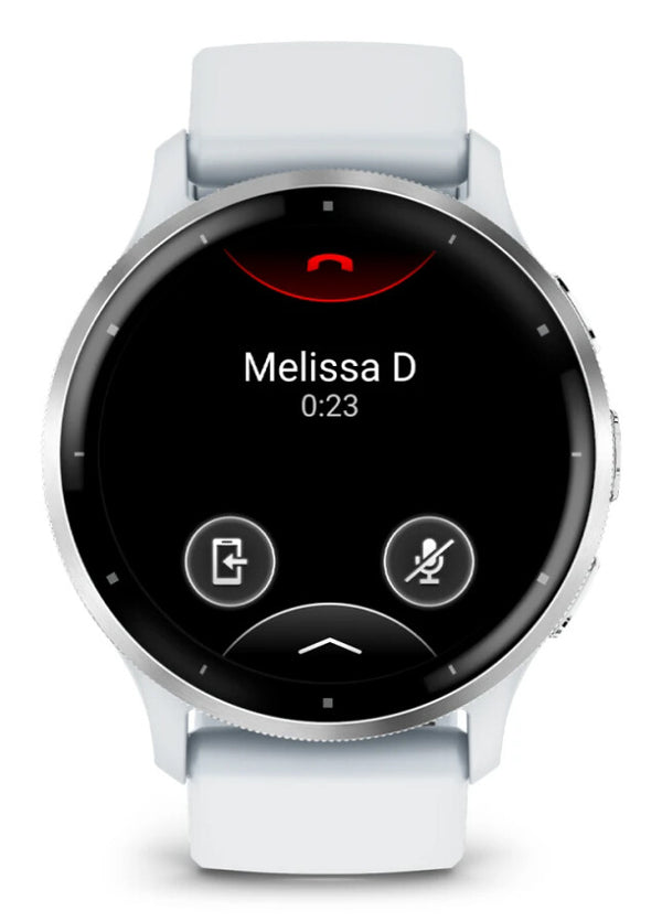 Garmin Venu 3 3,56 cm (1.4") AMOLED 45 mm Digital 454 x 454 pixel Berøringsskærm Sølv, Hvid Wi-Fi GPS (satellit)